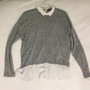 Forever 21 Layered Long Sleeve Sweater Blouse